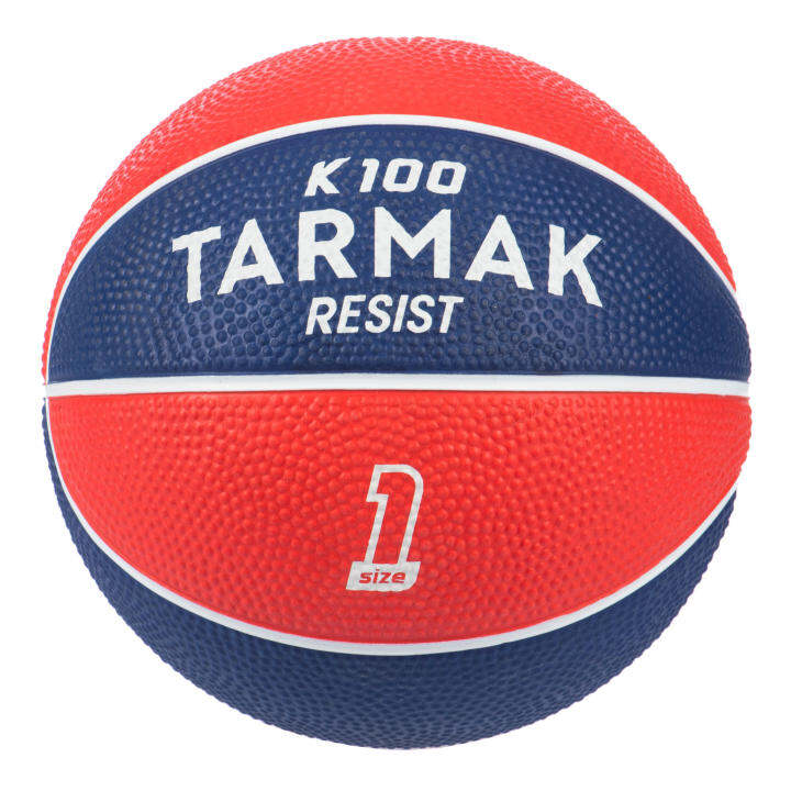 Tarmak Resist 100 Rubber Basketball Size 7 Good Durability with