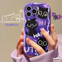 Hot Sale เคสโทรศัพท์มือถือ ซิลิโคนนิ่ม กันกระแทก ลายการ์ตูนแมวดํา สําหรับ iPhone 14 13 12 11 Pro Max X Xr Xs 8 7 6 Plus SE 2020