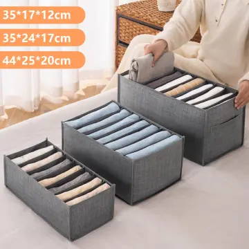 Lifewit Drawer Organiser Divider, Set of 2 Fabric Foldable Dresser Grids  Wardrobe Storage Bedroom Closet Storage Boxes for Storing Socks, Underwear