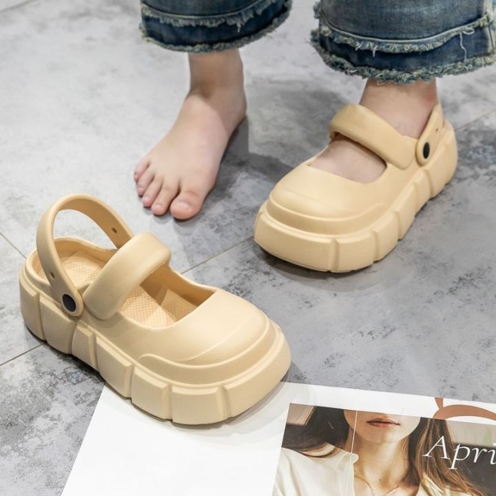 july-new-thick-soled-slippers-women-outdoors-summer-outdoor-mary-style-indoor-home-non-slip-baotou-ladies-sandals-and