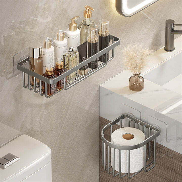 punch-free-shower-holder-shelf-aluminum-wall-mounted-shelves-for-bathroom-wall-mounted-bathroom-organizer-no-drill-shower-storage-punch-free-bathroom-shelves