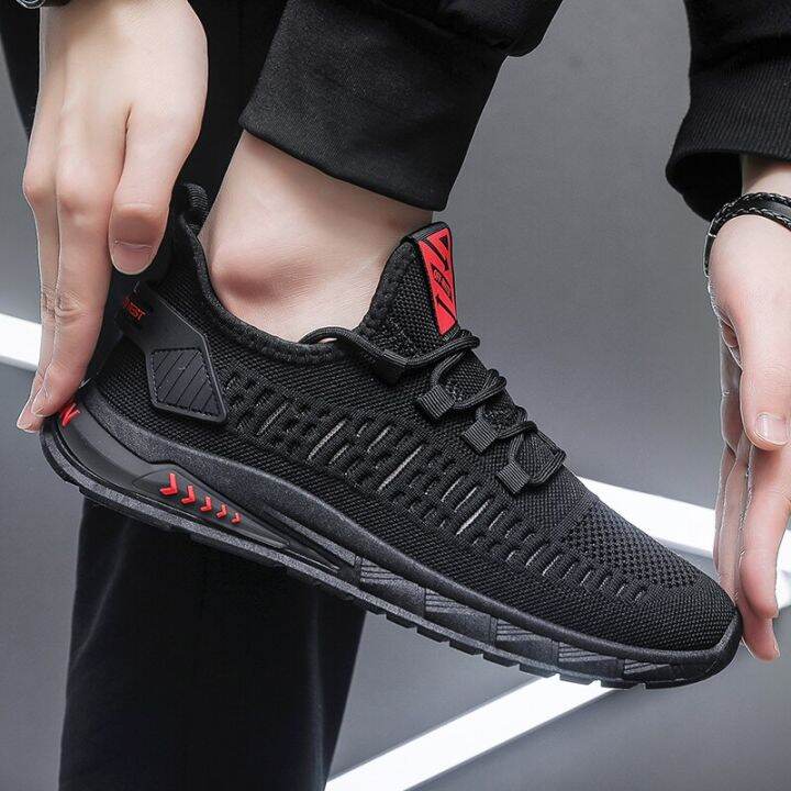 2023-men-sneakers-fashion-black-running-casual-shoes-summer-breathable-mesh-mens-sports-shoes-lace-up-tenis-masculino-zapatillas