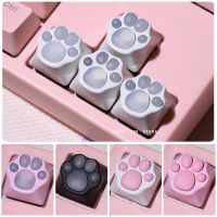 Pink Cute Cartoon Silicone Keycap Personality Soft Feel Cat DIY Artisan Cat Paws Pad Keyboard KeyCaps For Cherry MX Switches