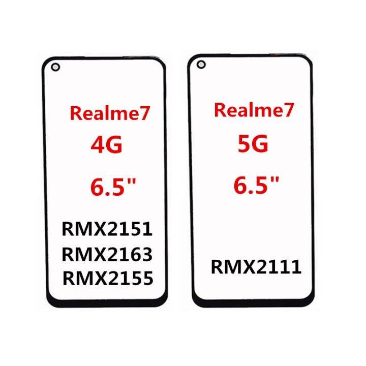 หน้าจอด้านหน้า-oca-ชิ้นส่วนอะไหล่กระจกสำหรับ-realme-5-5i-5s-pro-6-6i-6s-7-7i-7pro-8-8-pro-แสดงสัมผัสแผงแอลซีดี