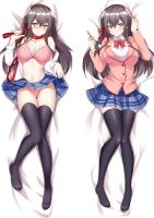 อะนิเมะน่ารัก Hensuki Sayuki Tokihara เซ็กซี่สาวปลอกหมอนกอดร่างกายปลอกหมอน Otaku Dakimakura โยนปลอกหมอน