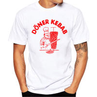 Summer Short Sleeve T Shirts Doner Kebab Graphic Funny Tee Shirt Kebab T-Shirts Mens Premium T-Shirt White Tops Clothes