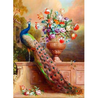 Bird Diy Pea DIY 11CT Embroidery Cross Stitch Kits Needlework Craft Set Cotton Thread Printed Canvas Home Room