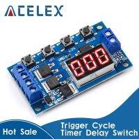 DC5-36V Dual MOS LED Digital Time Delay Relay ทริกเกอร์รอบจับเวลาสวิตช์หน่วงเวลาแผงวงจรโมดูลควบคุมเวลา DIY