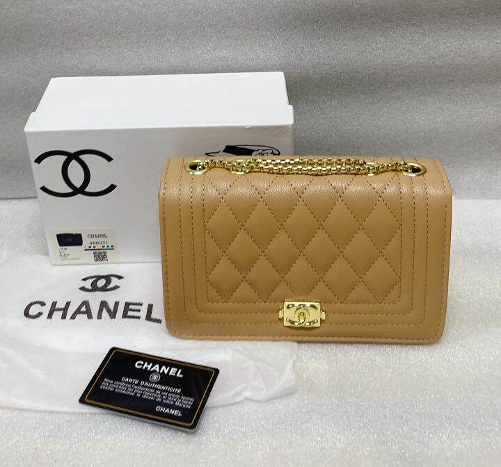 AS Chic Quilted Chain Sling Bag Lazada PH