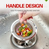 Stainless Steel Bathtub Hair Catcher Stopper Shower Drain Hole Filter Trap Kitchen Metal Sink Strainer Floor Drain Kitchen TP