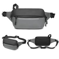 New Waterproof Mens Fanny Pack Multi-functional Chest Bag Simple Fashionable Shoulder Bag Sports Expandable Messenger Bag Running Belt