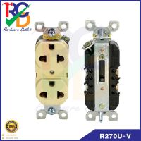 เต้ารับ คู่3ขา Duplex Receptacles Salzer R270U-V 15A 250V.