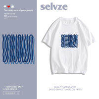 2023 newSELVZE （พร้อมส่งจากกทม มาถึงใน 3วัน）print T-shirt เสื้อลำลองแขนสั้นพิมพ์ลายสำหรับผู้หญิง oversize A1043