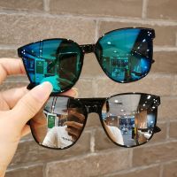 【CW】✲  Kids Brand Sunglasses Children Mirror Round Glasses Boys UV400 Protection Eyewear 0-10 Years Old