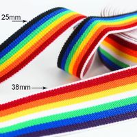 【hot】☼◘ﺴ  Elastic Bands 25mm 38mm Colorful Durable Rubber Sewing Pants Shoes Clothing Accessories 1M