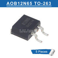 5Pcs B12N65 TO-263 AOB12N65 B12N65F AOB12N65L AOB12N65F TO263 650V/12A N-Channel MOSFET ใหม่เดิม