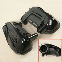 Motorcycle Lower Vented Leg Fairing with Speaker Box Pods Hardware Clamps For Harley Touring Road Street Electra Glide