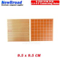 5PCS 9.5*9.5CM single sided bakelite (2-3-4-5 connecting holes) 1.5 thick 2.54 spacing universal board PCB WATTY Electronics