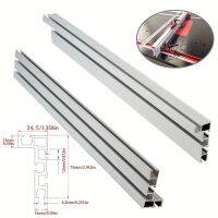 1Pc 400MM Aluminium Profile Fence 75 Type Miter Track T-track Backer Sliding Brackets T-Slot For Table Saw Woodworking Workbench Hand Tool Parts Acces