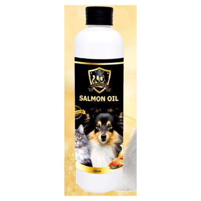 Young Zero Salmon Oil 100%  น้ำมันปลาแซลมอนแท้ สำหรับสัตว์เลี้ยง บำรุงขน สุนัข แมว ขนาด 250 ml.