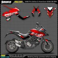 ┋✷ PowerZone Custom Team Graphics Backgrounds Decals 3M Stickers Kit For DUCATI 2018 Multistrada 1260 motorcycle