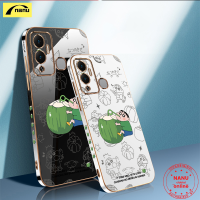 [NANU] เคสสำหรับ Infinix Hot 8 9 10S 10T 11S 12 20 20S Pro Play Lite Smart 4 5 Pro รูปแบบน่ารักกรอบคู่รักเด็กหญิงเด็กชาย