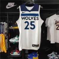 เสื้อกีฬาแขนสั้น ลายทีม NBA Jersey Forest Wolves No. สวมใส่สบาย สไตล์คลาสสิก ชุดเครื่องแบบบาสเก็ตบอล ลายดอกกุหลาบ เบอร์ 25 สไตล์เรโทร 4 Bulls 1 การปรับแต่ง 831689