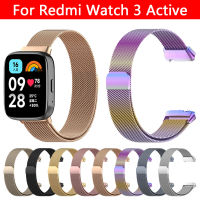 สายนาฬิกาข้อมือสแตนเลสสายเหล็ก3สายรัดข้อมือแบบแอคทีฟสำหรับ Redmi Watch3 Lite