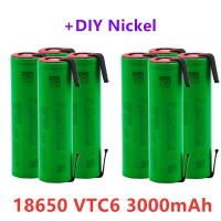 【HOT】 MotoShark Alalito 100% Original 3.7 V 3000MAh 18650สำหรับ US18650 VTC6 30A เครื่องมือของเล่น + DIY นิกเกิลชิ้น