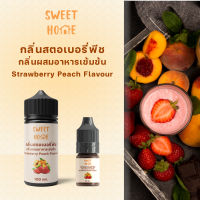 กลิ่น กลิ่นผสมอาหาร กลิ่นสตรอเบอร์รี่พีช  ( Strawberry Peach) Flavour 30 ml. 100 ml. ใช้ในเบเกอรี่,ไอศครีม, เครื่องดื่ม,น้ำเชื่อม,ลูกอม,ขนม