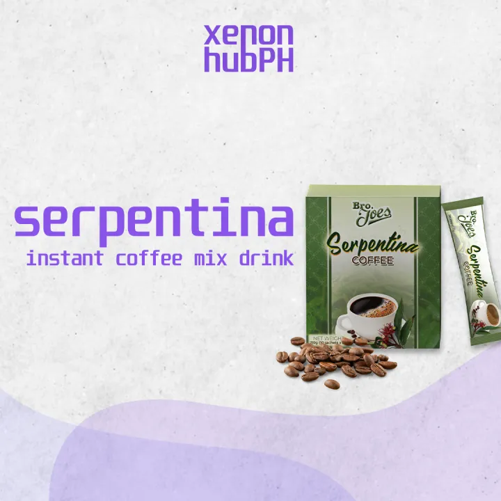 Bro. Joe's Serpentina Coffee (1box 10 sachet) With Ginseng, Moringa