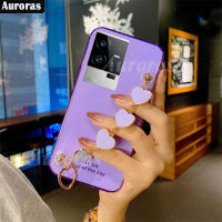 เคสโทรศัพท์ Vivo Iqoo 11เคสนิ่มชุบไฟฟ้าใส + สร้อยข้อมือรักสำหรับ VIVO Iqoo11ฝาหลัง