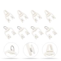 【CW】 50 Pcs Plastic Window Glider Rv Accessories Parts Rail Curtain Tracks Hooks Pulley Alloy Drapery Gliders