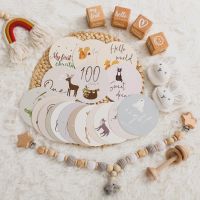 ▦ 18 ชิ้น Baby Milestone Number รายเดือนหยดกระดาษอนุสรณ์ Made การ์ดที่ระลึกทารกแรกเกิดแกะสลัก Props Birth Gift