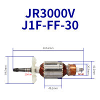 ลูกสูบเลื่อย A Rmature สเตเตอร์สำหรับ Makita JR3000V ลูกสูบเลื่อยดาบเลื่อย A Rmature โรเตอร์ Anchor ขดลวดชิ้นส่วนเปลี่ยน