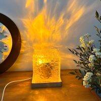 2023 New Rotating Water Ripple Night Light Creative Flame Atmosphere Light LED Night Light Projection Lamp for bedroom Night Lights