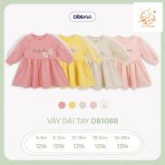 DB1088 Váy công chúa dài tay cotton Dokma 6-36m