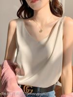 ✷ Champagne color pure desire V-neck suspender womens ice silk satin suit inner top summer super hot acetic acid outer vest