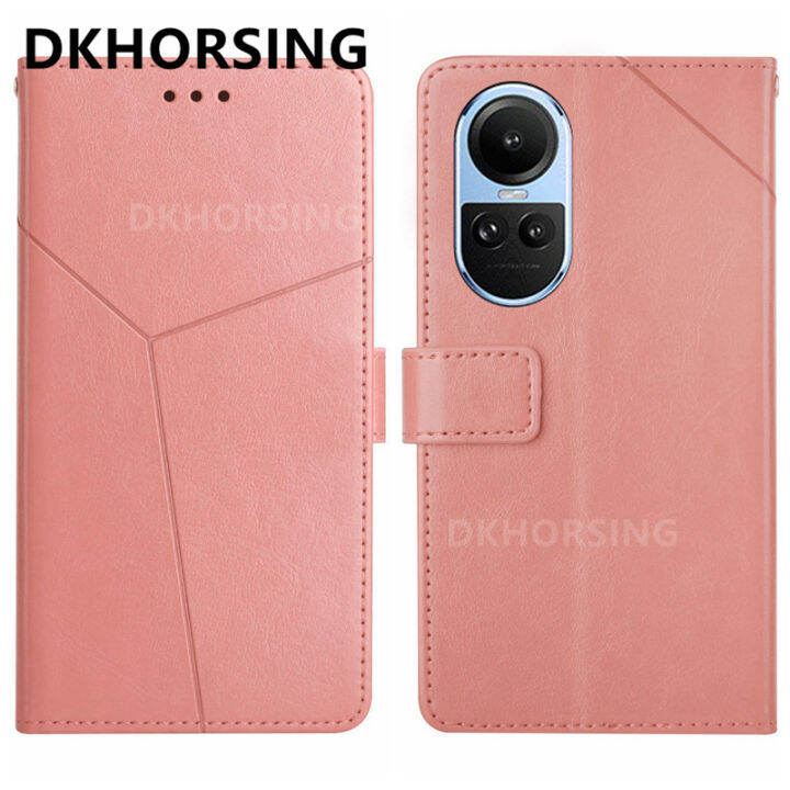 dkhorsing-เคสใหม่2023สำหรับ-oppo-reno-10-10-pro-10-pro-เคสโทรศัพท์หนัง-pu-กระเป๋าเงินแบบกลับด้านได้10-oppo-reno-ที่จับขาตั้ง5g-แฟชั่นฝาหลัง-reno-10pro-plus