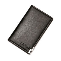 ZHUHAO Men PU Leather Slim Wallet ธุรกิจคลัทช์กระเป๋าเหรียญกระเป๋าใส่บัตรหลายช่องผู้ถือบัตรเครดิต