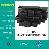 Black Outdoor Waterproof Enclosure Plastic Box Electronic Project Instrument Case Electrical Project Box Junction Box Housing