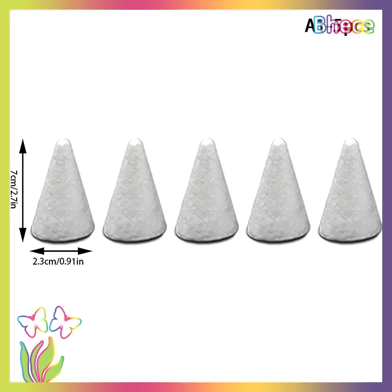 Styrofoam Foam Cones Polystyrene for Crafts DIY Painting Triangle Tree