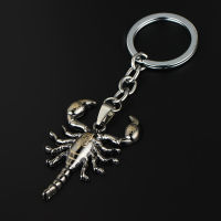 12PCLot Chic Animal Scorpion Keychain Stainless Steel Keyring Punk Metal Insect Men Key Chain Ring Holder Gothic Jewelry Gifts