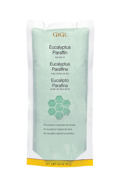 ของแท้! GiGi Eucalyptus with Tea Tree Oil Paraffin ยูคาลิปตัสพาราฟิน - 16 oz