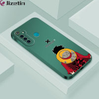 Jizetin เคสใส่โทรศัพท์สำหรับ Realme 5 Realme 5i Realme 5S Realme 5 Pro เคสอะนิเมะการ์ตูนลูฟี่เคสใส่โทรศัพท์โทรศัพท์ดีไซน์เต็มกรอบกล้องเคสกันกระแทกป้องกัน TPU ซิลิโคนนิ่ม