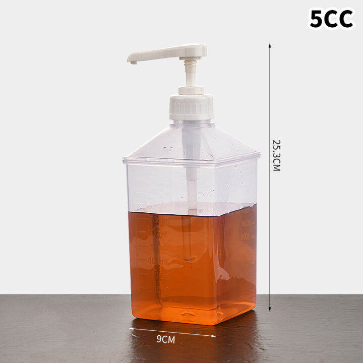 Ministar 10 8 5CC Liquid Dispenser with Scale Coffee Syrup Drip Bottle