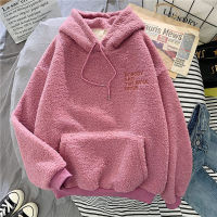 FESTY KARY Winter Women Hoody  Long Sleeve Fleece Warm Hooded Sweatshirts Oversized Pullover Female Hoodies Sweatshirt