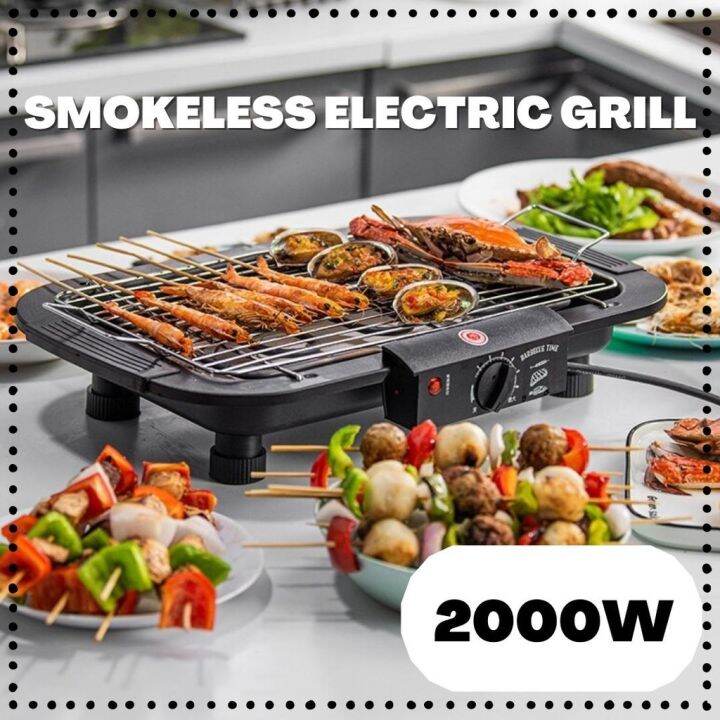 Hot Promotion [🔥MY PLUG] SMOKELESS KOREAN ELECTRIC BBQ GRILL 2000W
