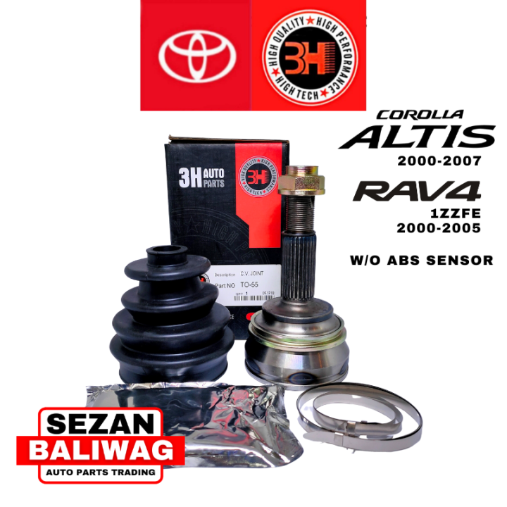 3H OUTER CONSTANT VELOCITY CV JOINT WITHOUT SENSOR TOYOTA RAV4 COROLLA