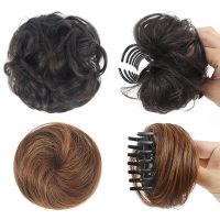 【cw】 Bun Fake Donut Lengthening Wig Rubber Hair Piece Ladies Braided for Claw Clip Accessories 1